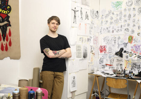 Måleristudent Aamos.